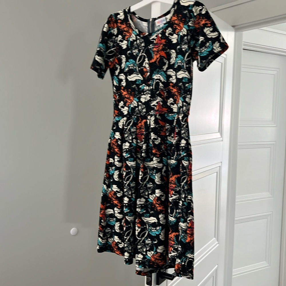 Lularoe Fall Mae dress.  Very feminine perfect fall dress